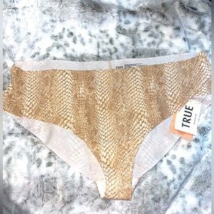 True Body All Stretch High Rise Hipster Snake Skin True & Co. Panties 3X